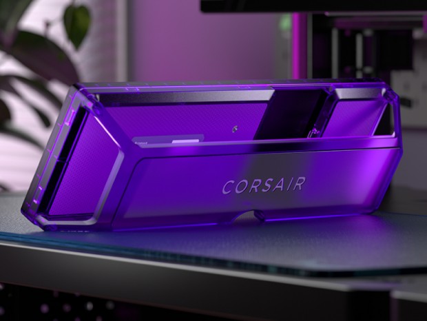 CORSAIR「XENEON EDGE 14.5”LCD Touchscreen」にパープルとホワイトの