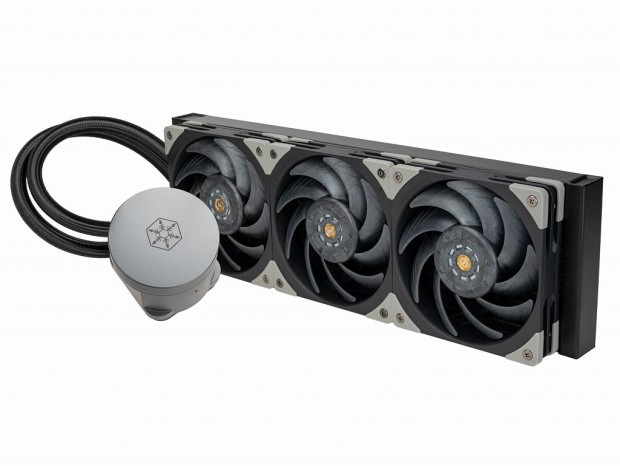 SilverStone、巨大銅製ベースとLCPブレードファン採用の360mm AIO水冷