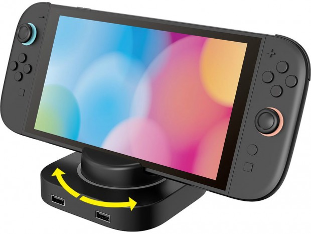 4ポートUSBハブを搭載したSwitch 2向けスタンドがサイバーガジェットから