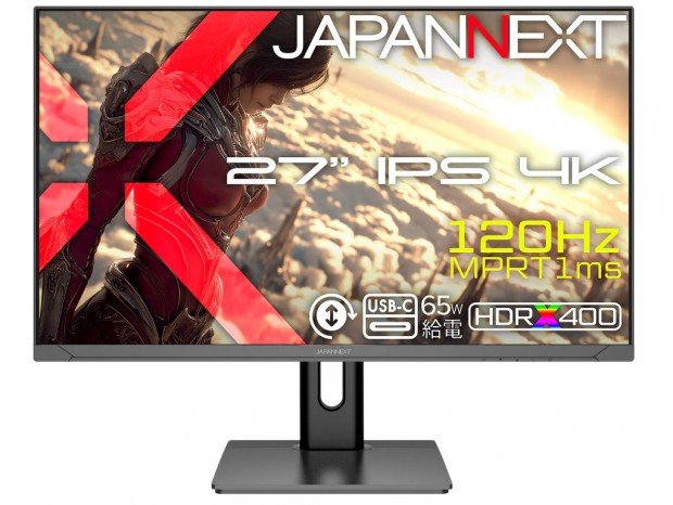 4K/120Hzに対応する27型IPSゲーミング液晶計3機種がJAPANNEXTから