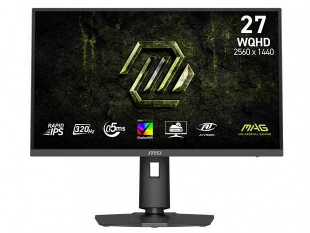 MSI、320Hz/0.5msに対応するRapid IPS採用の27型WQHDゲーミング液晶