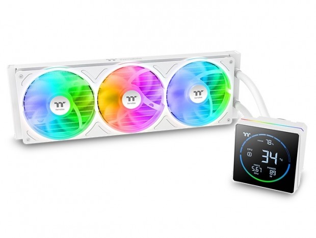 スクエアセグメントLCDを搭載したAIO水冷、Thermaltake「TH-S V3 ARGB Sync」シリーズ