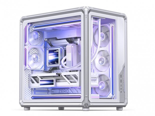 外骨格フレームとデュアルチャンバー構造採用ミドルタワーPCケース