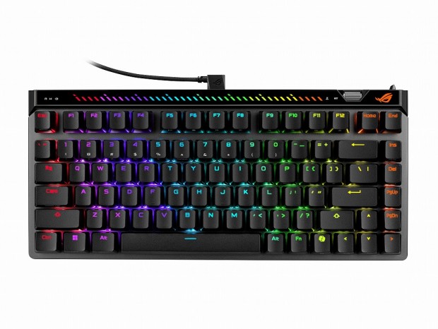 ASUS、ROG初のラピッドトリガー搭載ゲーミングキーボード「ROG Falchion Ace 75 HE」