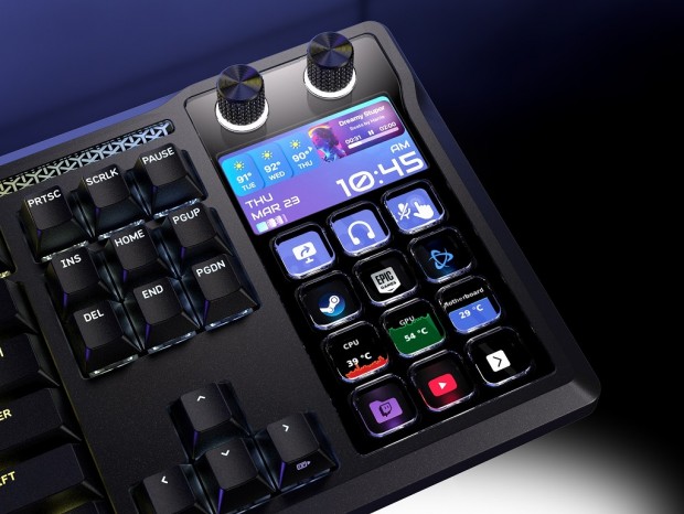 CORSAIR、Stream Deckが合体したファン待望の高機能キーボード