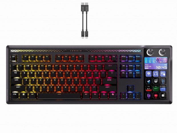 CORSAIR、Stream Deckが合体したファン待望の高機能キーボード「GALLEON 100 SD」