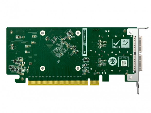 デュアルポート100GbEネットワークカード、QNAP「QXG-100G2SF-BCM」
