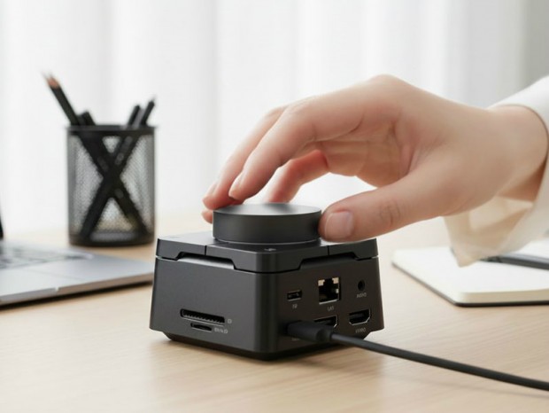 PCを操るダイヤル＆ショートカットキー搭載の多機能ドック、エアリア「THE QUADRANT」