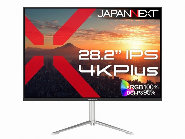 JAPANNEXT、作業領域が広い4K Plus解像度の28.2型IPS液晶「JN-282Ei4KP