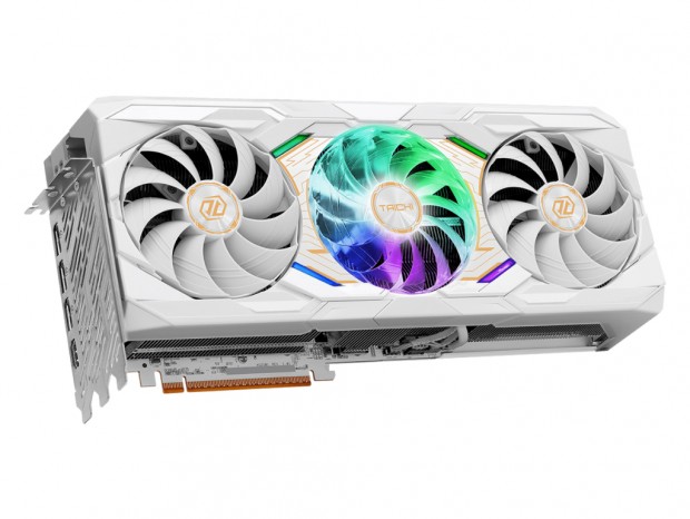 小型LCDを搭載したホワイトカラーのRadeon RX 9070 XT OCモデルが