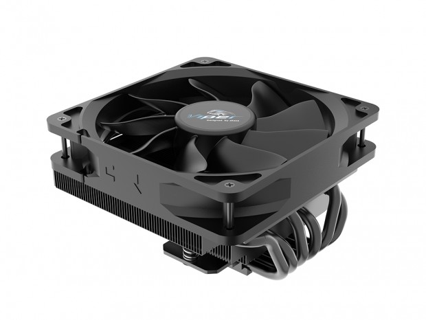 全高76mmでTDP165W対応のロープロファイルCPUクーラー、Akasa「Viper H6L M2」