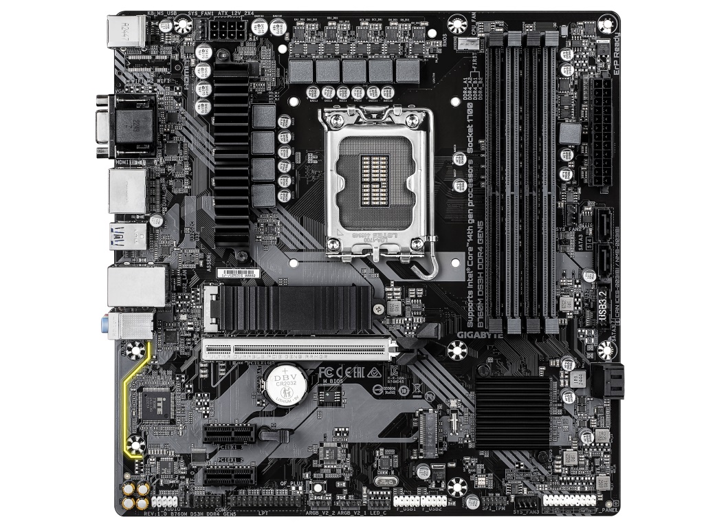 DDR4メモリ対応のMicroATXマザーボード、GIGABYTE「B760M DS3H DDR4