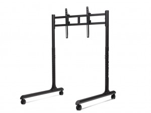 Round Tube Freestanding Single Monitor Stand