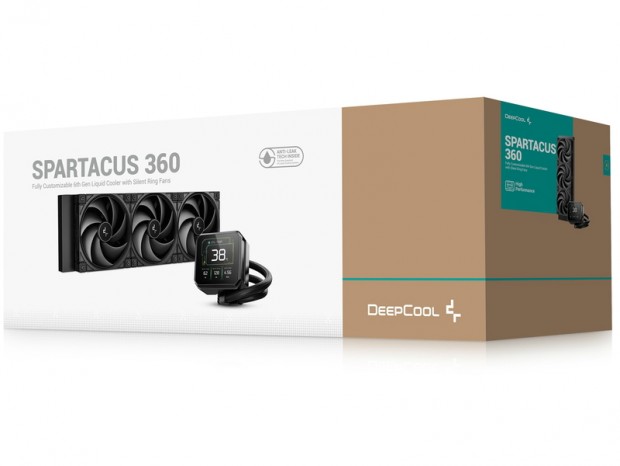最新第6世代ポンプと3.4インチLCDを搭載したAIO水冷、DeepCool「SPARTACUS 360」