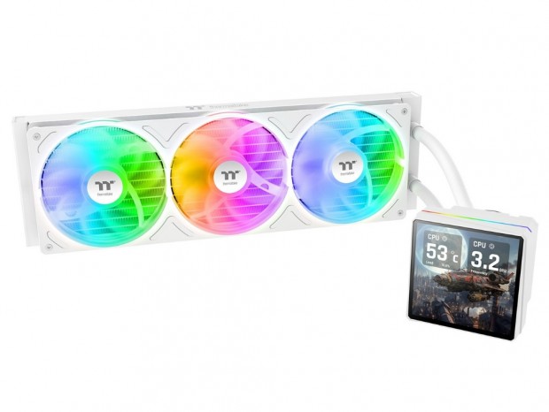 3.95インチLCDとシングルフレームファン搭載のAIO水冷ユニットがThermaltakeから