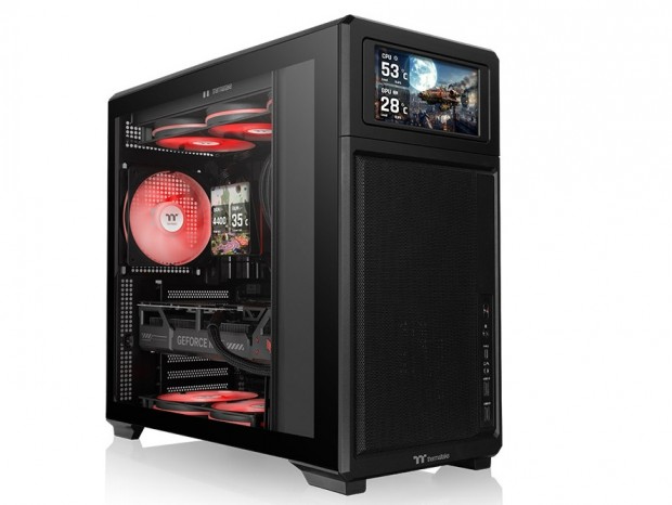 電源フロント配置のコンパクト・高拡張なミドルタワーPCケース、Thermaltake「TR300 TG」