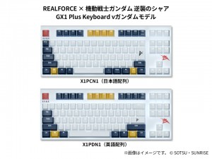 REALFORCE × ガンダムシリーズ GX1 Plus Keyboard