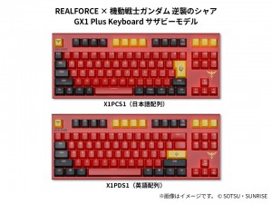 REALFORCE × ガンダムシリーズ GX1 Plus Keyboard