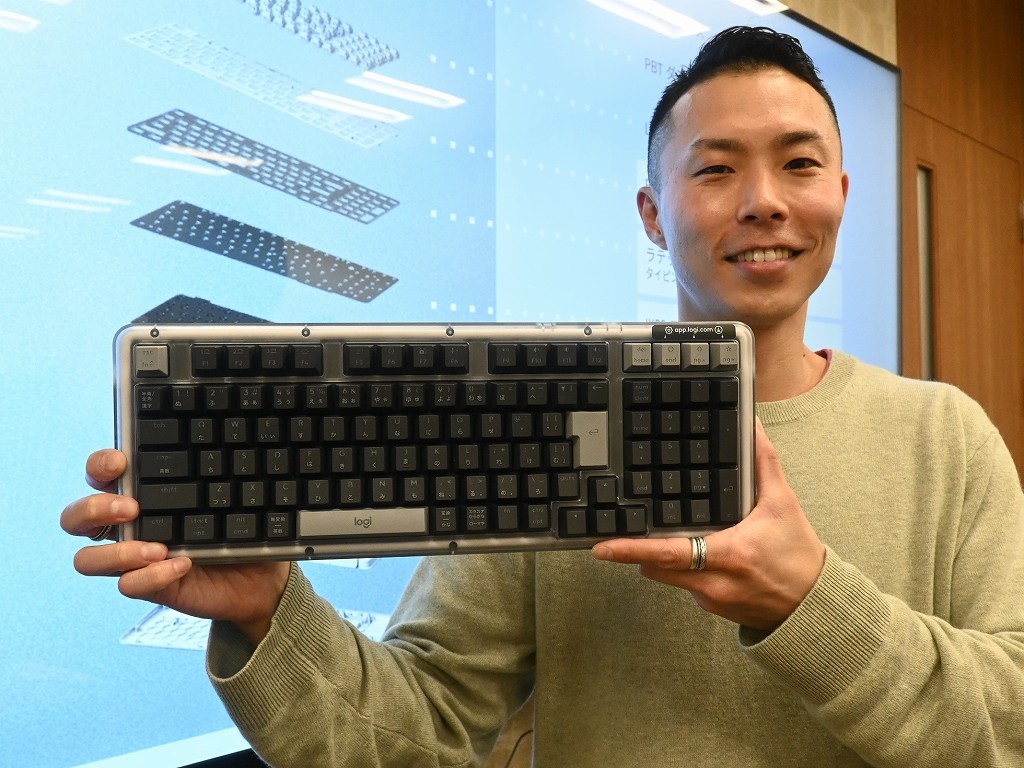 メディア向け内覧会) 超重厚ガスケットマウント構造のキーボード「Alto