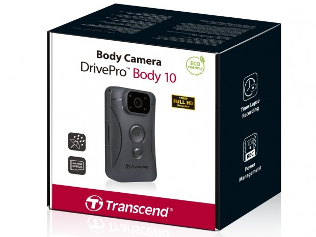 暗闇でも撮影できるタフ設計のボディカメラ、トランセンド「DrivePro Body 10D」発売