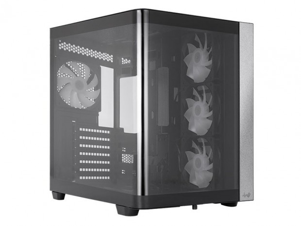 曲面ガラスを採用したパノラマビューのデュアルチャンバーPCケース、In Win「W31」