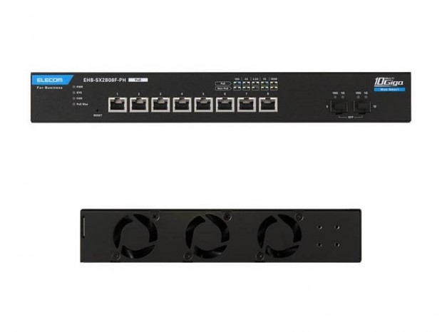 全ポート10ギガビット＆PoE++対応の8ポートWebスマートスイッチが