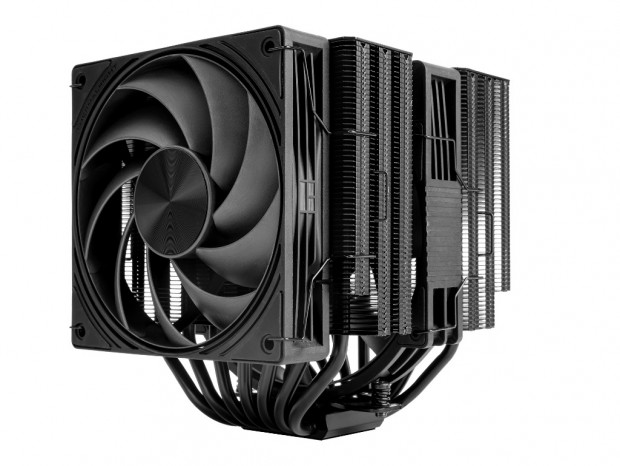 120mm+140mmファン搭載のツインタワー型サイドフロー、Thermalright「Frost Tower 140」