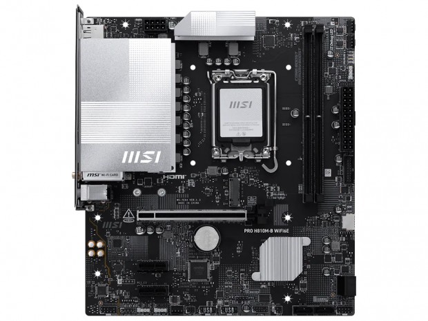 Intel H810を採用するエントリーMicroATXマザーボード、MSI「PRO H810M-B WIFI6E」