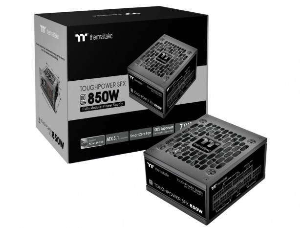 ATX 3.1/PCIe 5.1対応の850WフルモジュラーSFX電源がThermaltakeから