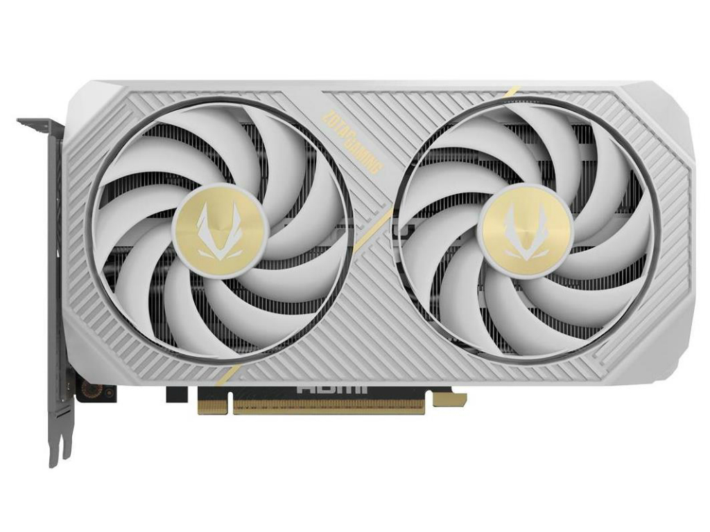長さ220.5mm、2スロット厚の白いGeForce RTX 5060 Ti 16GBがZOTACから