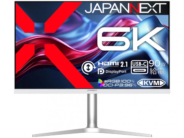 6K解像度に対応する31.5型IPS液晶ディスプレイがJAPANNEXTから発売
