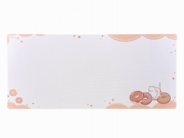 Pixio、かわいい猫がデスクで遊ぶクリエイターコラボの大判マウスパッド発売