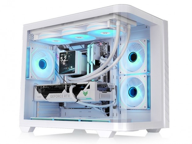 湾曲ガラス採用ピラーレスPCケース、Thermaltake「Vision 330 CR ARGB」27日発売