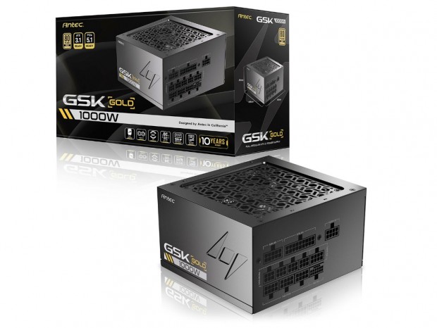 奥行き140mmのコンパクトなフルモジュラーGOLD電源、Antec「GSK1000/1200 ATX3.1」