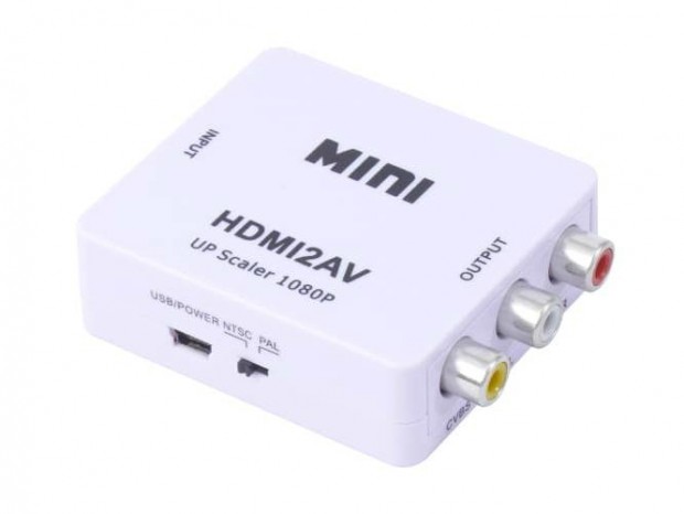 HDMIをコンポジットへ変換するアダプタ