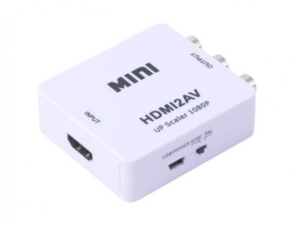 HDMIをコンポジットへ変換するアダプタ