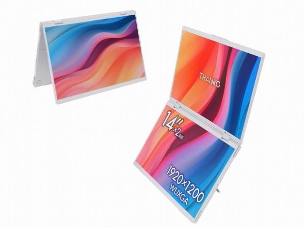 Mac/Windows両対応 上下2画面拡張ポータブルモニター