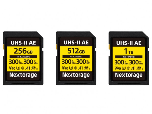 ビデオスピードクラスV90対応の動画撮影向けSDXCカード、Nextorage「NX-F2AE」シリーズ