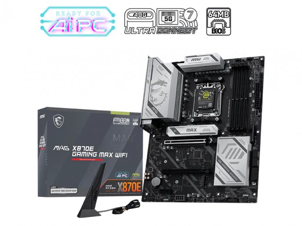 OC Engineと64MB BIOS搭載のゲーミングマザーボード、MSI「MAG X870E GAMING MAX WIFI」