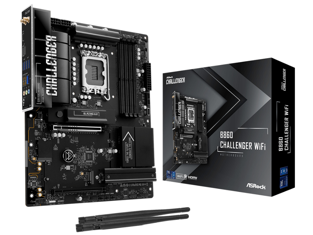 crealityhicombo新品箱潰マザーボード✕2ヒーティングブロック✕2 B860_Challenger_WiFi_01.jpg