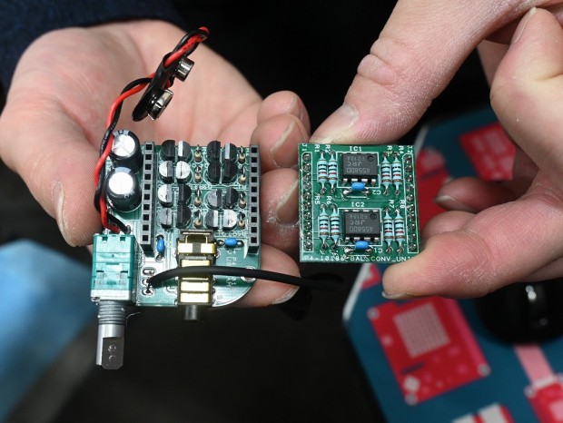 ミント缶バランスアンプ マザーボード