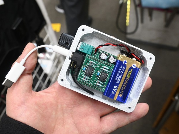 ミント缶バランスアンプ マザーボード