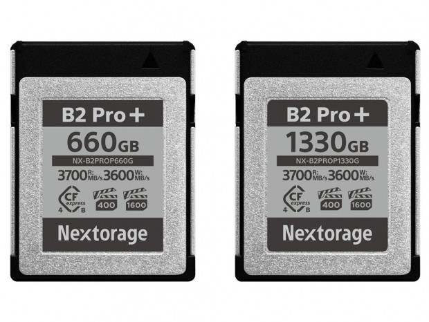 世界初、VPG1600/VPG400両対応のCFexpress 4.0 Type B「NX-B2PRO+」がNextorageから