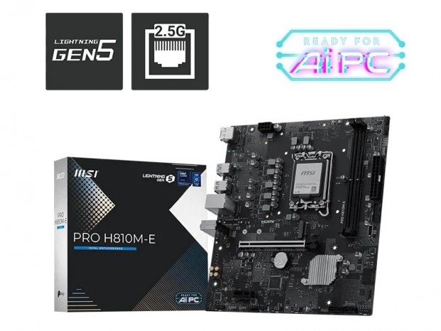 MSI、PCIe 5.0スロットや2.5G LANを備えたエントリーマザーボード「PRO H810M-E」