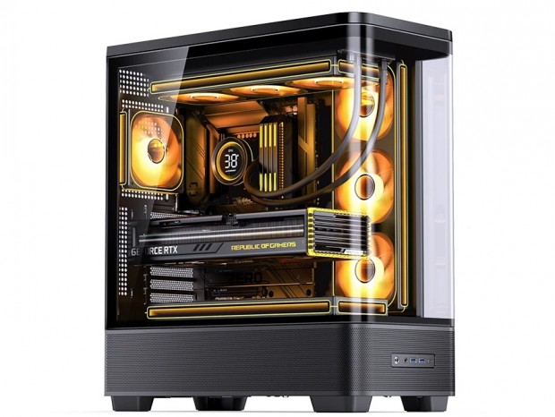 視界を遮らないピラーレスの新境地。JONSBO、ダブル曲面ガラス採用のミドルタワー「TK-5」