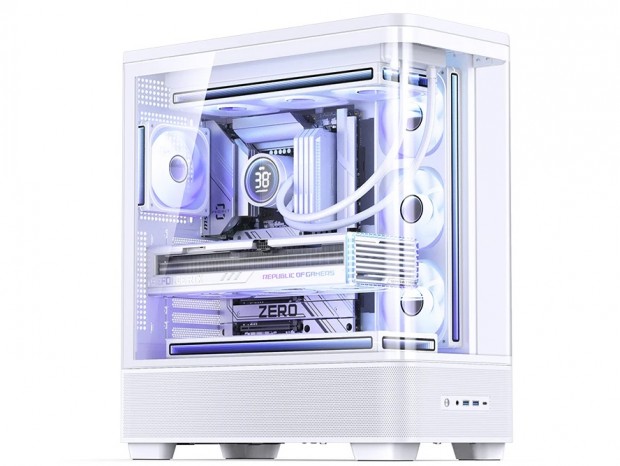 視界を遮らないピラーレスの新境地。JONSBO、ダブル曲面ガラス採用のミドルタワー「TK-5」