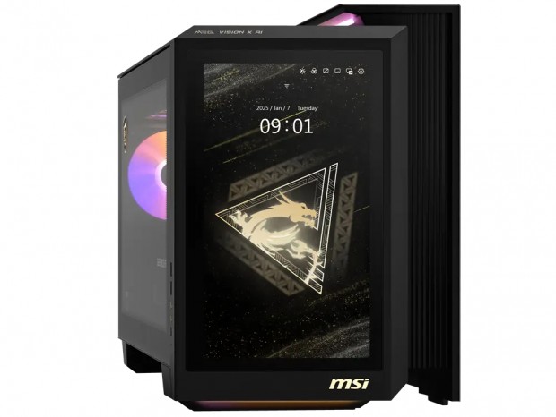 前面に13.3型タッチパネル搭載。MSI、最新AIゲーミングPC「MEG Vision X AI」2機種発表