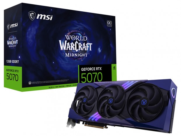MSI、GeForce RTX 5070搭載「World of Warcraft」コラボモデル2種を