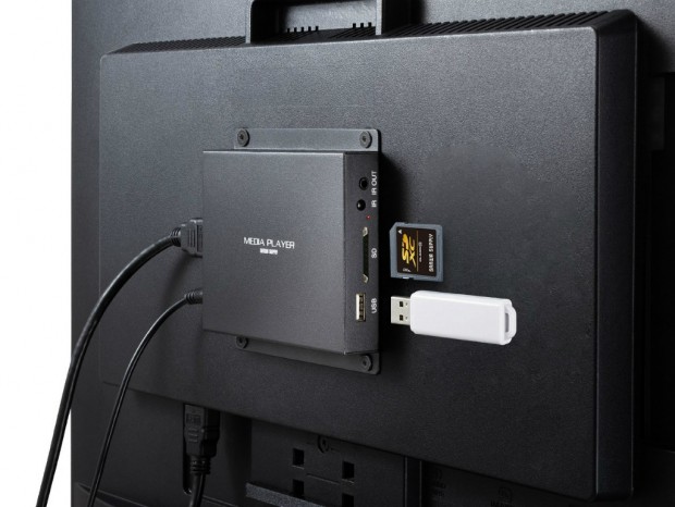 サンワサプライ、ディスプレイをデジタルサイネージ化するメディアプレーヤー2種発売