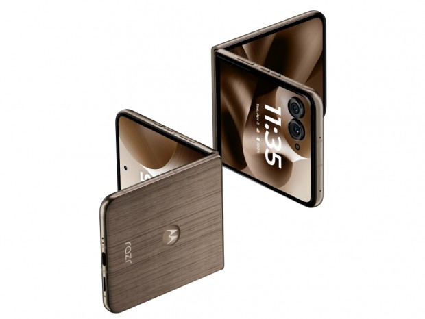 木材採用の折りたたみスマホ「motorola razr 60 ultra PANTONE Mountain Trail」発売